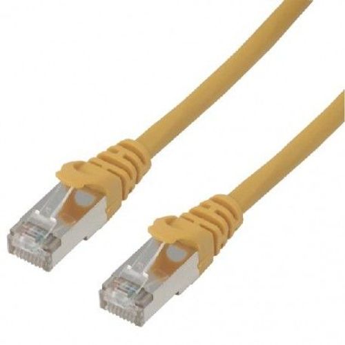 MCL Samar - Cordon de raccordement - RJ-45 (M) pour RJ-45 (M) - 5 m - paire torsadée écrantée (F/UTP) - CAT 6a - sans crochet - jaune