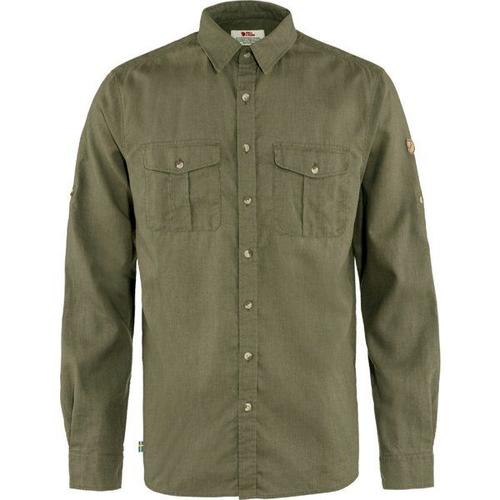 Övik Travel Shirt Ls - Chemise Homme Green M - M