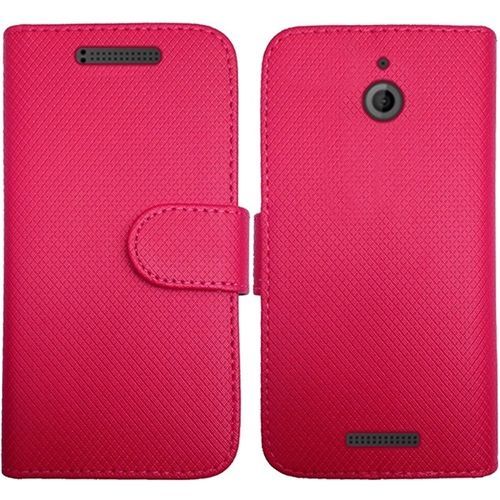 Housse Etui Insten Folio Flip Support Pour Htc Desire 510, Rose Vif