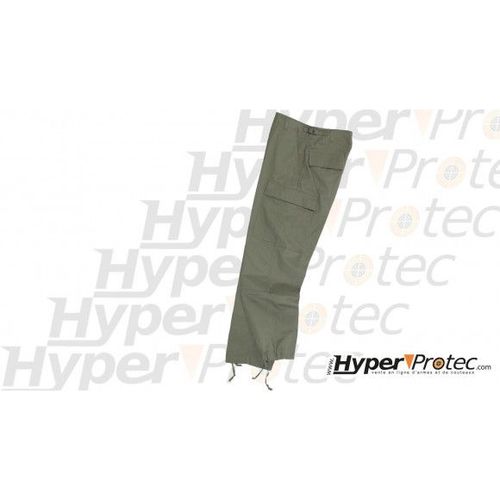 Pantalon Militaire Us Bdu Kaki Vert Uni