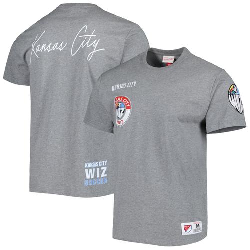 T-Shirt Sporting Kansas City City Mitchell & Ness Gris Chiné Pour Hommes