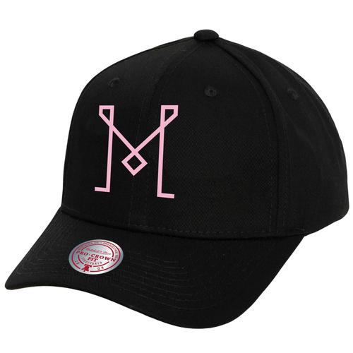 Casquette Snapback À Profil Bas Mitchell & Ness Noire Inter Miami Cf Pour Hommes