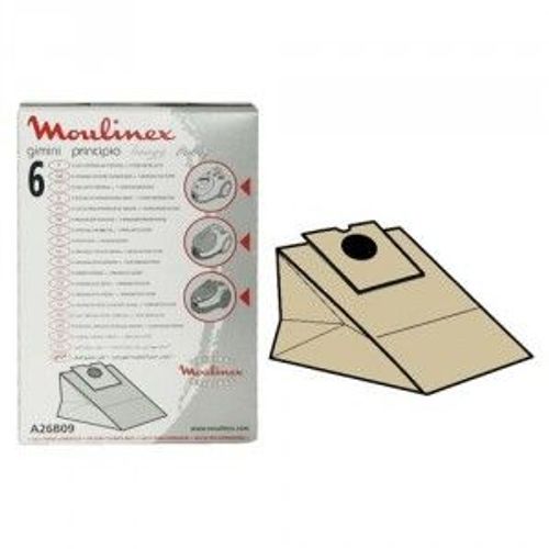 Mx1m Sac Aspi Non Tissé X4+1filtre Pour Aspirateur Moulinex  A26b09  Boogy(Domena)