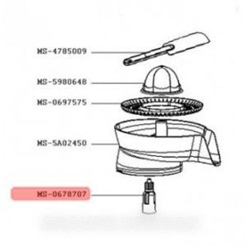 Arbre De Transmission Pour Robots Et Multifonctions Moulinex  Ms-0678707 Fp410141(Seb) Fp650hb1/700  Fp650hb1700 Masterchef 8000  Masterchef8000 Pour Masterchef 8000 Moulinex, Vitacompact Et Vitacompact Pro Seb Fp415141 Fp659gb1/700  Fp659gb1700 Mast
