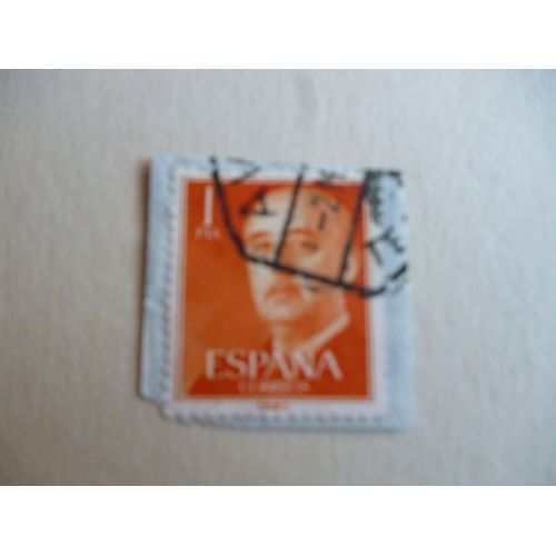 Timbre "Espagne : Franco".