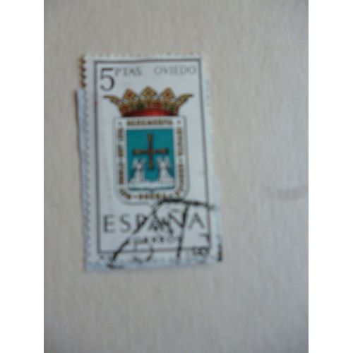 Timbre "Espagne :Blason D'oviedo".