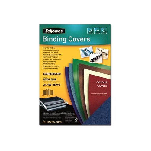 Fellowes Delta - A4 (210 x 297 mm) - bleu royal - 250 g/m² - 100 unités couverture à reliure