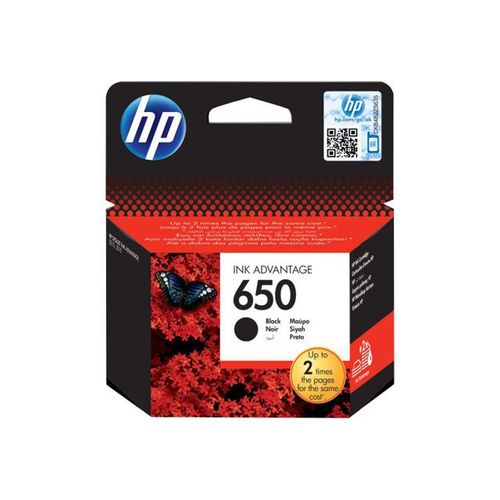HP 650 - 13.5 ml - noir - originale - Ink Advantage - cartouche d'encre - pour Deskjet Ink Advantage 2645, Ink Advantage 35XX, Ink Advantage 4515, Ink Advantage 4645