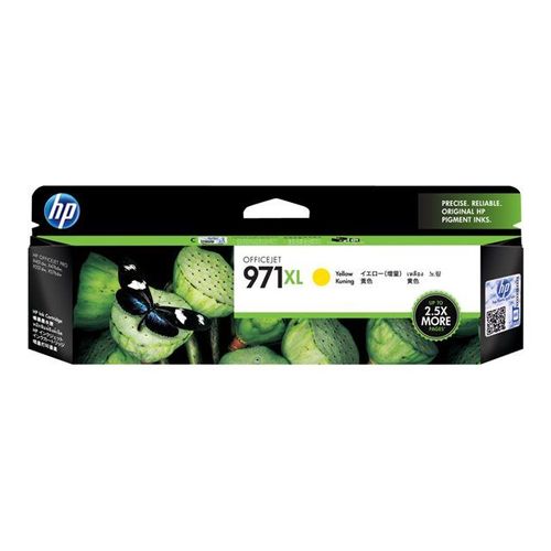 HP 971XL - À rendement élevé - jaune - originale - cartouche d'encre - pour Officejet Pro X451dn, X451dw, X476dn MFP, X476dw MFP, X551dw, X576dw MFP