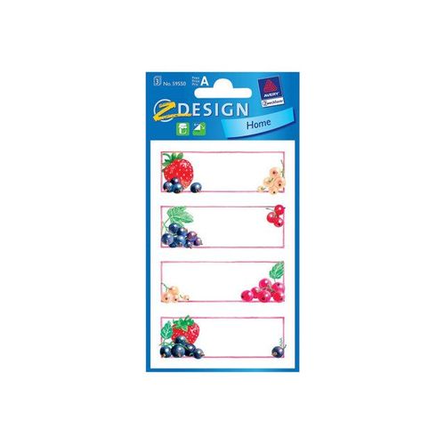 Avery Zweckform Z-Design Home - Étiquettes repositionnables - multicolore - 76 x 120 mm 12 étiquette(s) ( 3 feuille(s) x 4 )