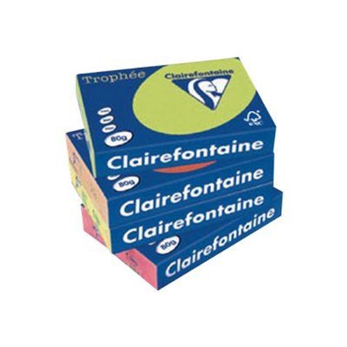 Clairefontaine Trophee - Papier Ordinaire - Jaune Intense - A4 (210 X 297 Mm) - 210 G/M² - 250 Feuille(S)