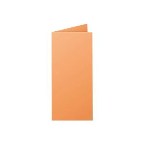 Clairefontaine Pollen DL - Cartes papier demi-pli - clémentine - 106 x 213 mm - 210 g/m² - 25 carte(s)