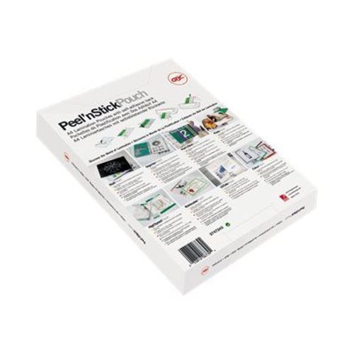 GBC Peel'n Stick - 75 micromètres pack de 25 - brillant - 303 x 426 mm pochettes plastifiées - pour Fusion 1000L A3, 1100L A3, 3000L A3, 3100L A3, 5000L A3, 5100L A3; Inspire A3
