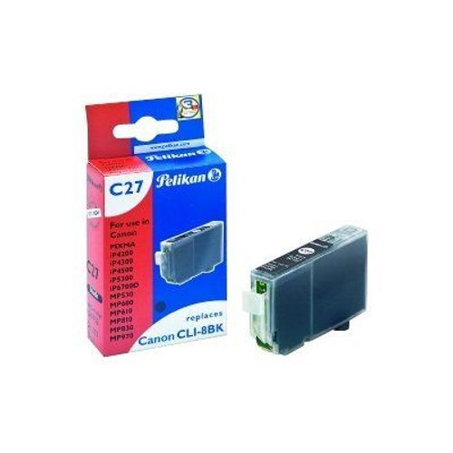Pelikan C27 - 13 ml - noir - cartouche d'encre (équivalent à : Canon CLI-8Bk ) - pour Canon PIXMA iP4300, iP4500, iP6700, MP600, MP610, MP810, MP960, MP970, MX850, Pro9000