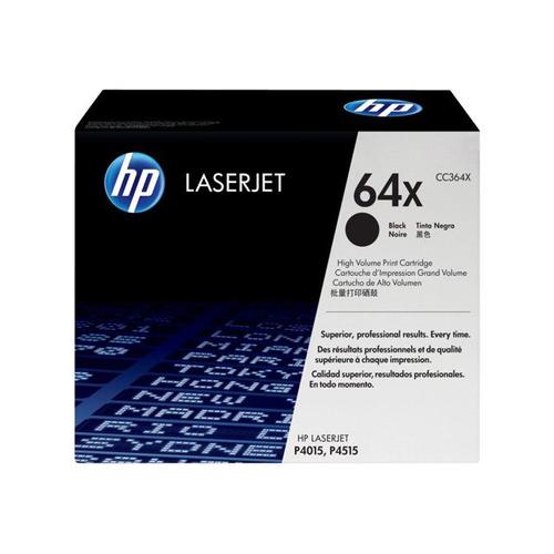 HP 64X - À rendement élevé - noir - original - LaserJet - cartouche de toner ( CC364X ) - pour LaserJet P4015dn, P4015n, P4015tn, P4015x, P4515n, P4515tn, P4515x