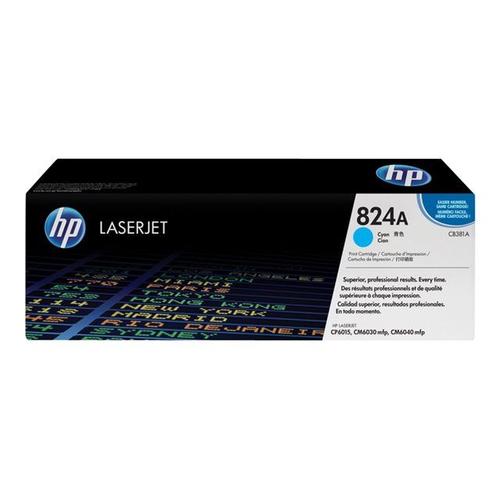 HP 824A - Cyan - originale - LaserJet - cartouche de toner ( CB381A ) - pour Color LaserJet CM6030, CM6040, CP6015