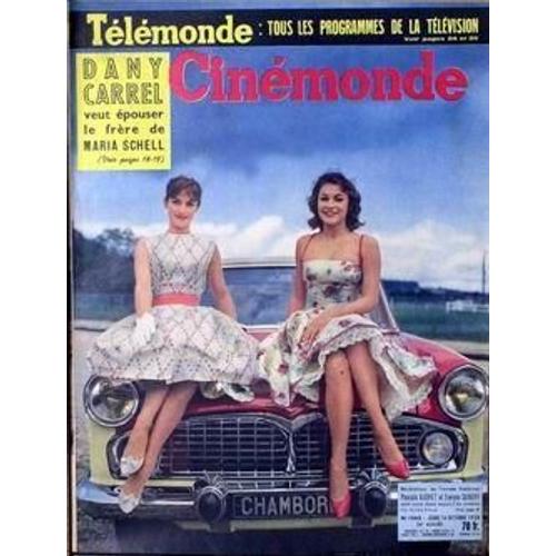 Cinemonde N° 1262 Du 16/10/1958 - Dany Carrel Veut Epouser Le Frere De Maria Schell. Pascale Audret Et Evelyne Dandry.