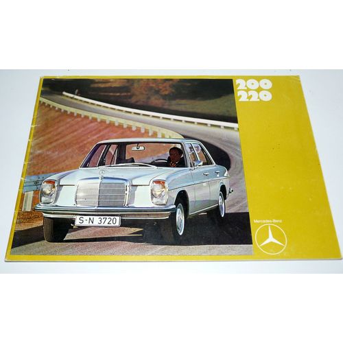 Mercedes-Benz 200 / 220 Catalogue Publicitaire De 1970