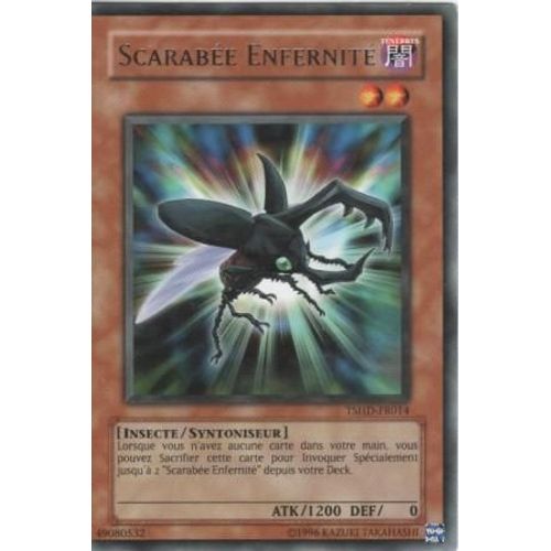 Carte Yu-Gi-Oh! "Scarabée Enfernité" Rare Tshd-Fr014