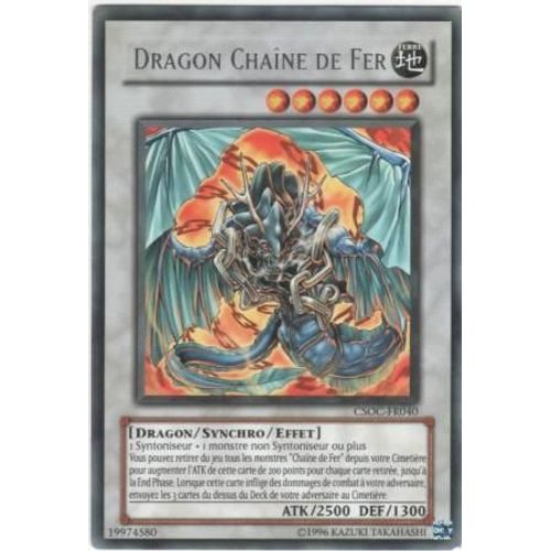 Carte Yu-Gi-Oh! "Dragon Chaîne De Fer" Rare Csoc-Fr040