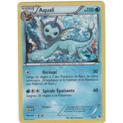 Carte Pokémon "Aquali" Pv110 Holo 3/12
