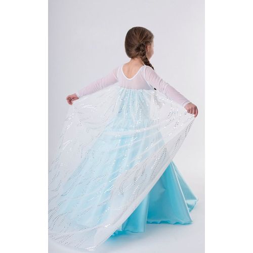 Robe Elsa La Reine Des Neiges 3 À 10 Ans Déguisement Tenue Princesse Anniversaires