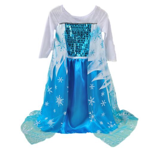Robe La Reine Des Neiges Princesse Elsa Pour Soirée Déguisement Cosplay Anniversaires Transformation Total Princesse Extra Mignon 