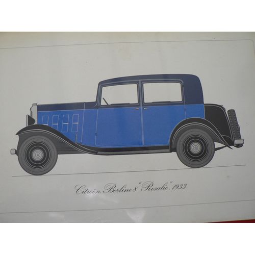 Rare Lithographie De Collection Citroën 