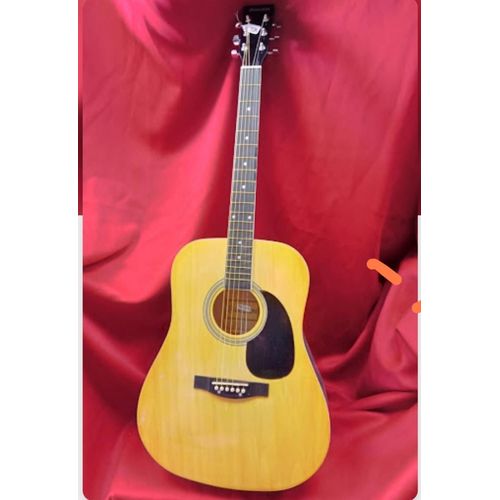 Description : Guitare Folk Delson Dreadnought ,Diapason 65 Mm ,Table Épicéa ,Dos Et Éclisses Sapelli,