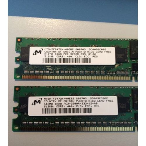 HP - Mémoire - 512 Mo - DIMM 240 broches - DDR2 - PC2-3200 - 400 MHz - ECC Enregistré