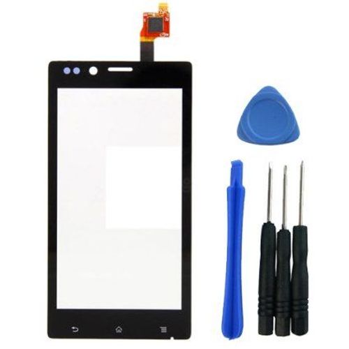 Ecran Vitre Tactile Noire Pour Sony Xperia J St26 St26i Noir