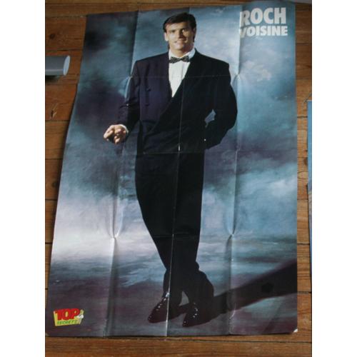 Poster 50x80cm Magazine Top Secrets Recto / Roch Voisine : Verso / Anthony Delon