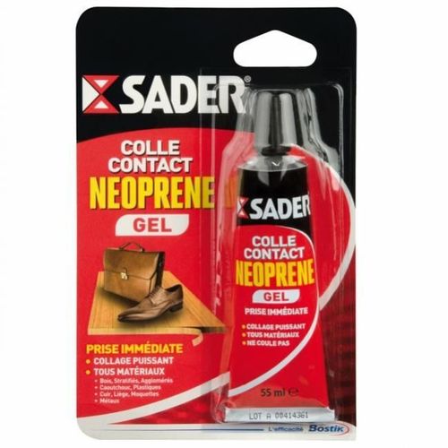Colle contact néoprène GEL SADER  (seau de 2,5 l)