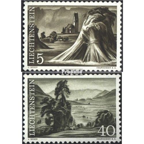 Liechtenstein 404-405 (Édition Complète) Oblitéré 1961 Paysage