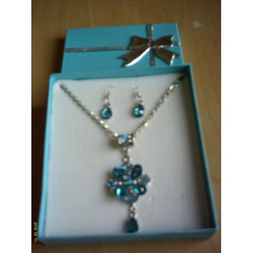 Collier Fantaisie En Bleu. Passion' Elle