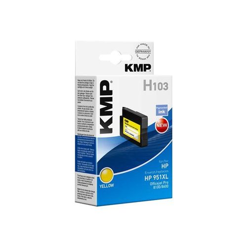 KMP H103 - 30 ml - jaune - cartouche d'encre (équivalent à : HP 951XL) - pour HP Officejet Pro 251dw, 276dw, 8100, 8600, 8600 N911a, 8610, 8615, 8616, 8620, 8625, 8630
