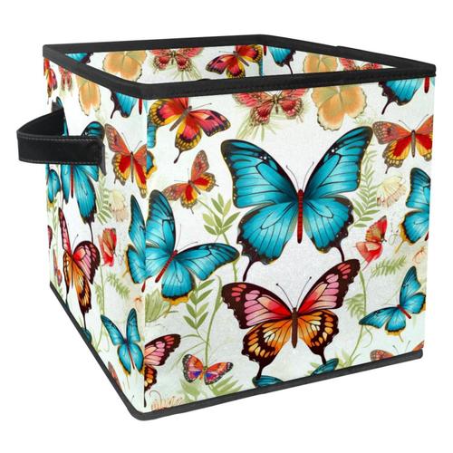 Boîte De Rangement Pliable Durable Et Élégante, Boîte De Rangement Au Design Papillon Unique. 382