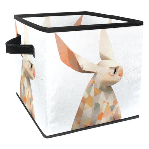 Boîte De Rangement Pliable Durable Et Élégante, Boîte De Rangement Unique Au Design De Lapin De