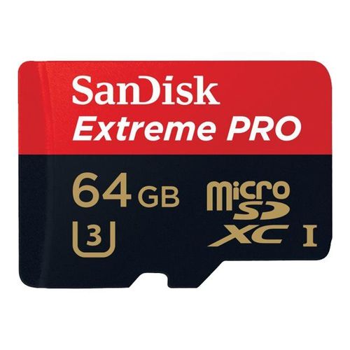 SanDisk Extreme Pro - Carte mémoire flash - 64 Go - UHS Class 3 / Class10 - microSDXC UHS-I