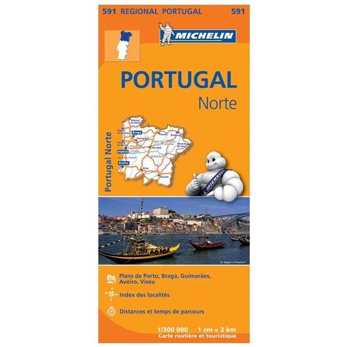 Carte Régionale Michelin N°591 Portugal Nord 