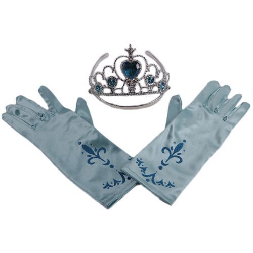 Gants + Diadème Elsa La Reine Des Neiges 