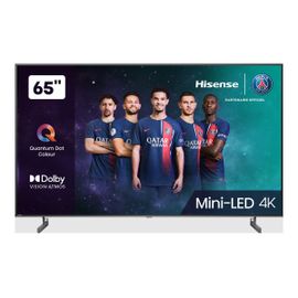 Hisense 65U6KQ - 65" U6KQ Series TV LCD rétro-éclairée par LED - QLED - Smart TV - VIDAA - 4K UHD (2160p) 3840 x 2160 - HDR - Mini-LED, Quantum Dot, ULED - noir, métal