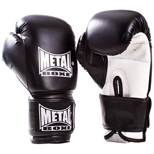 Metal Boxe Mb200 Gants De Boxe Noir 10 Oz