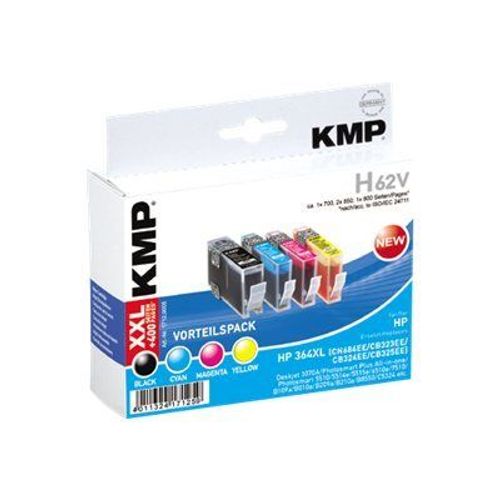 KMP H62V - Pack de 4 - noir, jaune, cyan, magenta - cartouche d'encre (équivalent à : HP 364XL ) - pour HP Deskjet 35XX; Photosmart 55XX, 55XX B111, 65XX, 65XX B211, 7510 C311, 7520