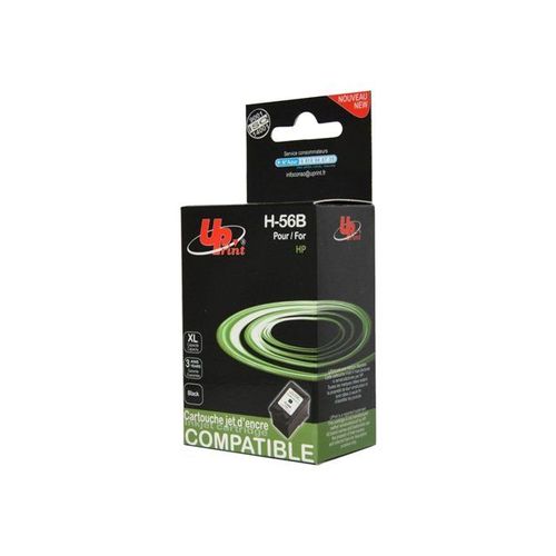 UPrint H-56B - 25 ml - taille XL - noir - remanufacturé - cartouche d'encre (équivalent à : HP 56 ) - pour HP Deskjet 51XX; Officejet 42XX, 56XX, J5508, J5520; Photosmart 7550; psc 1110, 12XX...