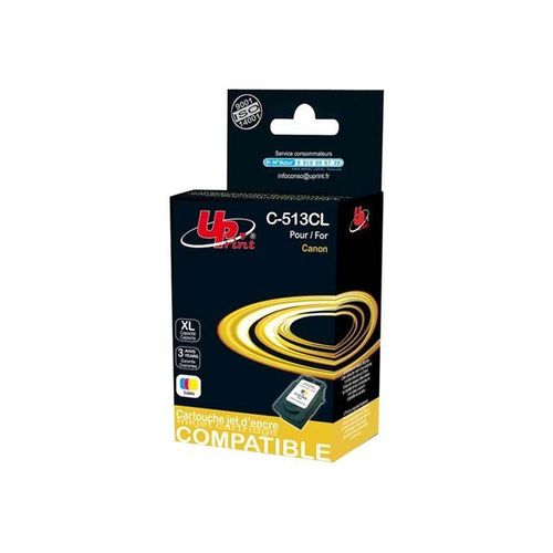 UPrint C-513CL - 15 ml - taille XL - couleur (cyan, magenta, jaune) - remanufacturé - cartouche d'encre (équivalent à : Canon CL-513 ) - pour Canon PIXMA MP230, MP237, MP252, MP272, MP280, MP282...