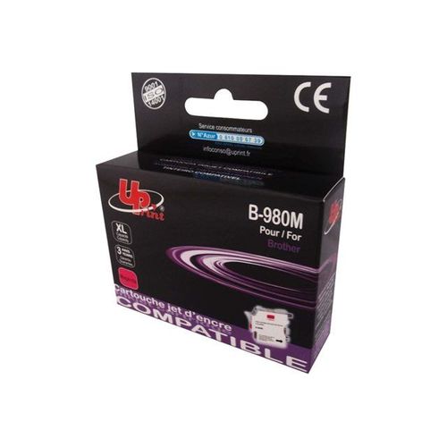 UPrint B-980M - 12 ml - taille XL - magenta - cartouche d'encre (équivalent à : Brother LC1100M, Brother LC980M ) - pour Brother DCP-145, 163, 167, 193, 195, 197, 365, 373, 375, 377, MFC-250...