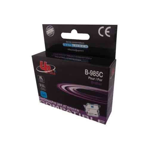 UPrint B-985C - 12 ml - XL Capacity - cyan - cartouche d'encre (équivalent à : Brother LC985C ) - pour Brother DCP-J125, DCP-J140, DCP-J315, DCP-J515, MFC-J220, MFC-J265, MFC-J410, MFC-J415