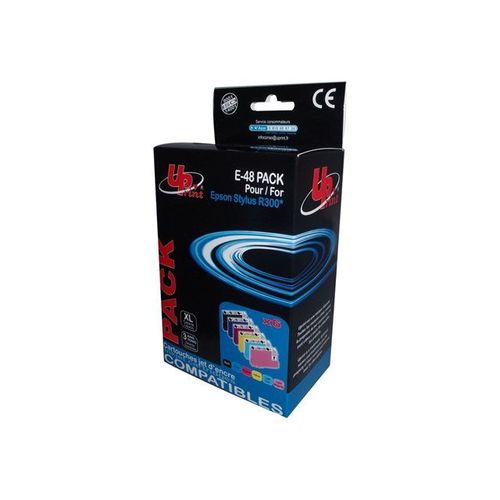 UPrint E-48-PACK - Cartouche d'impression ( remplace Epson T0481, Epson T0482, Epson T0483, Epson T0484, Epson T0485, Epson T0486 ) - 1 x noir, jaune, cyan, magenta, magenta clair, cyan clair