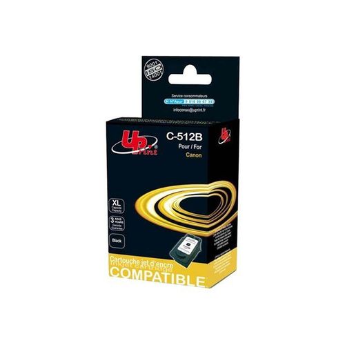 UPrint C-512B - 18 ml - noir - remanufacturé - cartouche d'encre (équivalent à : Canon PG-512 ) - pour Canon PIXMA MP230, MP252, MP270, MP280, MP282, MP495, MP499, MX350, MX360, MX410, MX420